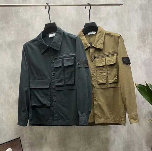 fashion mens jackets embroidered armband workwear multi pocket shirt jackets cotton coats pullover coat men and women leisure brand jacket, Black;brown
fashion mens jackets embroidered armband workwear multi pocket shirt jackets cotton coats pullover coat men and women leisure brand jacket, Black;brown