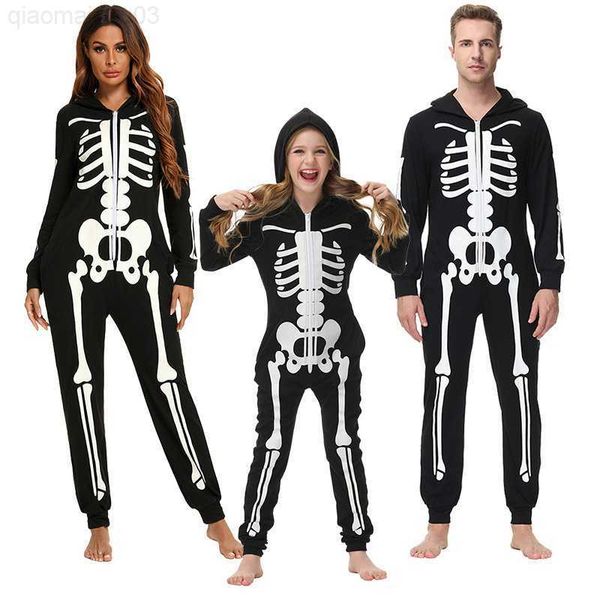 theme costume fashion skeleton print hooded jumpsuit pajama halloween family matching family look father mother kids halloween come l230804, Black;red
theme costume fashion skeleton print hooded jumpsuit pajama halloween family matching family look father mother kids halloween come l230804, Black;red
