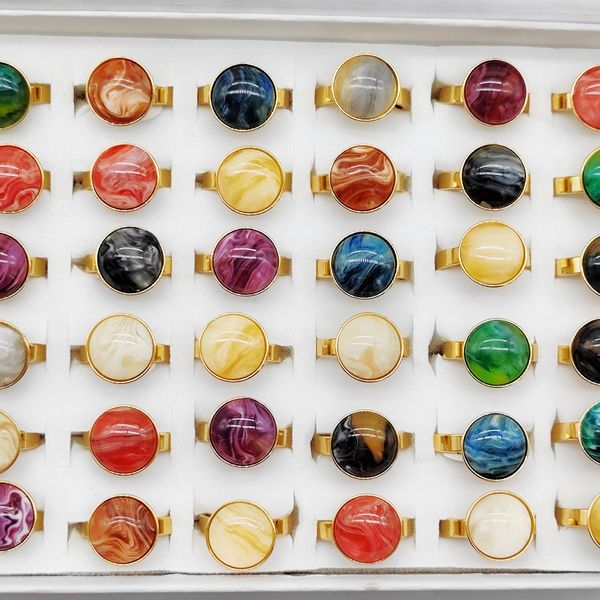 bulk 20/30pcs round stone stainless steel trendy woman fashion jewelry multicolor charm ring for engagement party gift wholesale, Slivery;golden
bulk 20/30pcs round stone stainless steel trendy woman fashion jewelry multicolor charm ring for engagement party gift wholesale, Slivery;golden