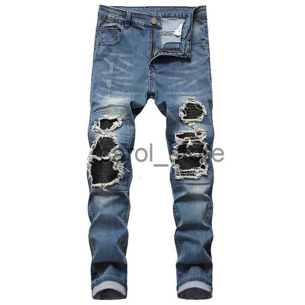men's jeans ripped men jeans trendy fashion denim knee hole trousers classic jeans men's summer new j230806, Blue
men's jeans ripped men jeans trendy fashion denim knee hole trousers classic jeans men's summer new j230806, Blue