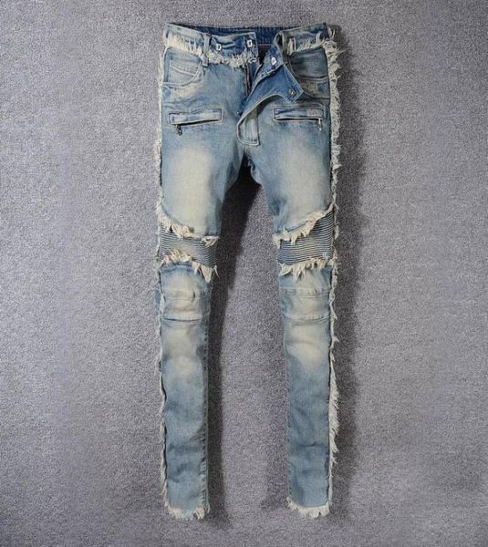 2021 blmain jeans men039s luxury designers denim jeans holes trousers biker pants 88184128917, Blue
2021 blmain jeans men039s luxury designers denim jeans holes trousers biker pants 88184128917, Blue