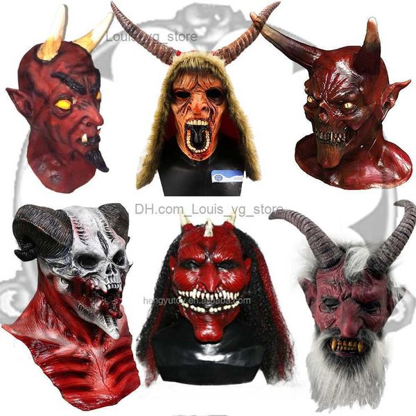 evil demon red devil mask halloween horror party fancy dress costume short horn t230806
evil demon red devil mask halloween horror party fancy dress costume short horn t230806
