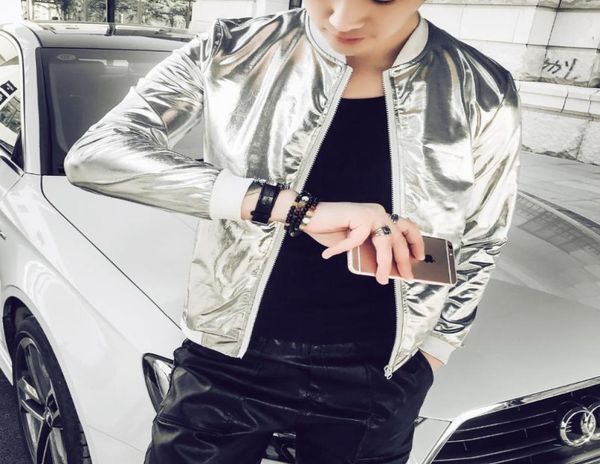 men039s jackets 5xl summer men bomber jacket fashion slim fit sun protection clothing silver shining mens plus size stage coats2702011, Black;brown
men039s jackets 5xl summer men bomber jacket fashion slim fit sun protection clothing silver shining mens plus size stage coats2702011, Black;brown