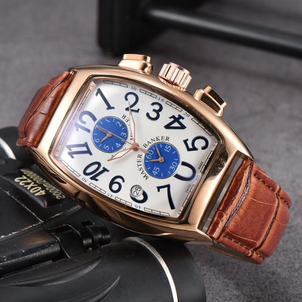 2023 men's luxury quartz watch bucket type business leisure multifunctional timekeeping waterproof belt watches aaa001, Slivery;brown
2023 men's luxury quartz watch bucket type business leisure multifunctional timekeeping waterproof belt watches aaa001, Slivery;brown