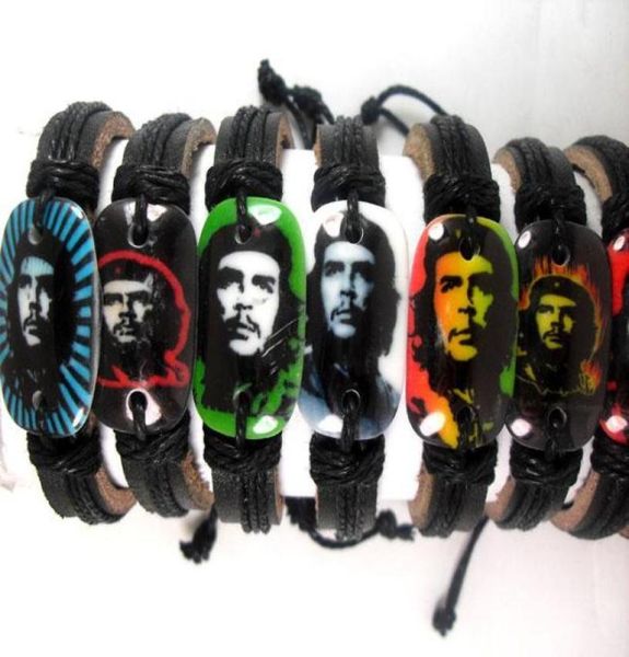 20pcs ernesto che guevara serna leather bracelets men wristbands punk style bangles whole fashon jewelry lots7843883, Golden;silver
20pcs ernesto che guevara serna leather bracelets men wristbands punk style bangles whole fashon jewelry lots7843883, Golden;silver