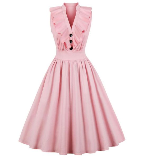 women audrey hepburn 1950s 60s party vintage dress plus size 4xl ruffles button v neck high waist retro dress feminino vestidos dk5139782, White;black
women audrey hepburn 1950s 60s party vintage dress plus size 4xl ruffles button v neck high waist retro dress feminino vestidos dk5139782, White;black