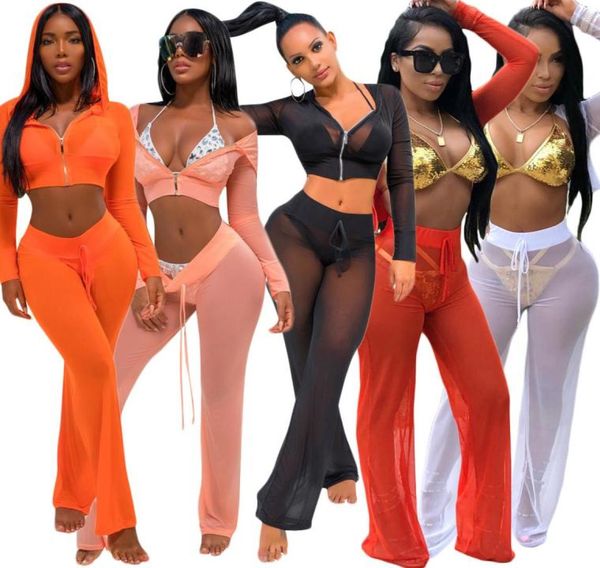 2018 new summer womens mesh sheer swimming tracksuit 2pcs crop with hoodie long pants beachwear bikini cover ups bathing1316705, White
2018 new summer womens mesh sheer swimming tracksuit 2pcs crop with hoodie long pants beachwear bikini cover ups bathing1316705, White