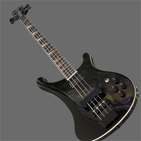 chinese guitar factory custom new quality new to black bass guitar 4-string double output electric bass guitar 4003
chinese guitar factory custom new quality new to black bass guitar 4-string double output electric bass guitar 4003