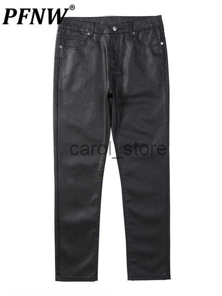 men's jeans pfnw men's waxed jeans cotton gothic darkwear high street coat autumn fashion tide straight solid black chic denim pan, Blue
men's jeans pfnw men's waxed jeans cotton gothic darkwear high street coat autumn fashion tide straight solid black chic denim pan, Blue