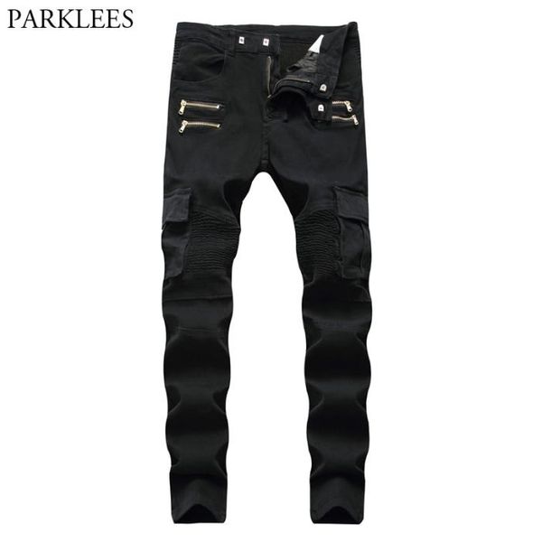 black biker cargo jeans pants men 2018 brand new folds pocket pencil jeans homme zipper casual runway distressed motorcycle jean4695360, Blue
black biker cargo jeans pants men 2018 brand new folds pocket pencil jeans homme zipper casual runway distressed motorcycle jean4695360, Blue