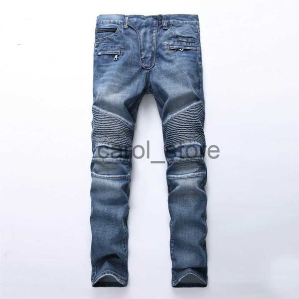 men's jeans trade classic retro jeans men straight slim zipper decoration light fold skinny denim pants fashion stretch hip hop jogger, Blue
men's jeans trade classic retro jeans men straight slim zipper decoration light fold skinny denim pants fashion stretch hip hop jogger, Blue