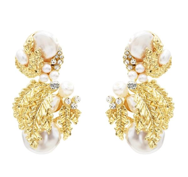 leaf women drop earrings for women bridal tear drop hanging earrings pearls statement jewelry accessories4392097, Silver
leaf women drop earrings for women bridal tear drop hanging earrings pearls statement jewelry accessories4392097, Silver