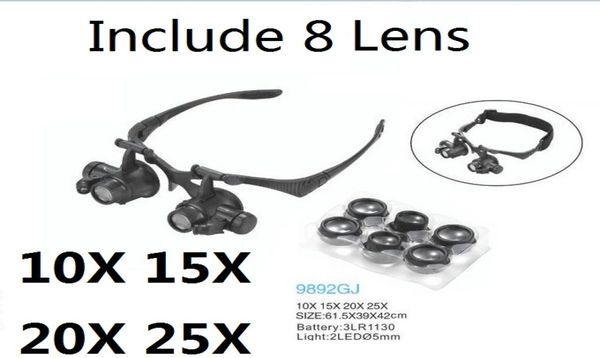 magnifying glass 10x 15x 20x 25x eye jewelry watch repair magnifier glasses with 2 led lights and 8 lens new loupe microscope8000286
magnifying glass 10x 15x 20x 25x eye jewelry watch repair magnifier glasses with 2 led lights and 8 lens new loupe microscope8000286