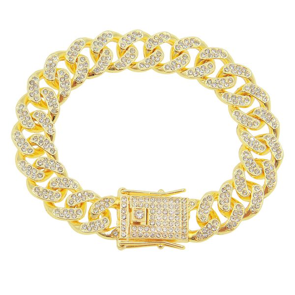 hip-hop rapper diamond cuban chain encipher bracelet cool rhinestones full of diamonds shiny hand jewelry nightclub show wholesale jewelry 7, Black
hip-hop rapper diamond cuban chain encipher bracelet cool rhinestones full of diamonds shiny hand jewelry nightclub show wholesale jewelry 7, Black
