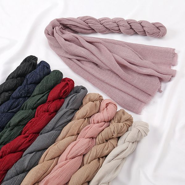 crinkle pleated glitter cotton viscose hijab scarf for women muslim long shawls scarves foulard islam headscarf head wrap turban, Blue;gray
crinkle pleated glitter cotton viscose hijab scarf for women muslim long shawls scarves foulard islam headscarf head wrap turban, Blue;gray