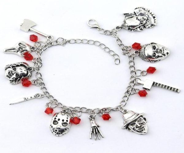 charm bracelets chucky face stephen kings it penny wise jason hockey horror bracelet designed for ladies halloween jewelry gifts478075778, Golden;silver
charm bracelets chucky face stephen kings it penny wise jason hockey horror bracelet designed for ladies halloween jewelry gifts478075778, Golden;silver