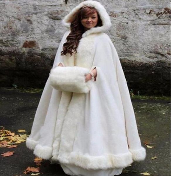 whiteivory bridal cape wedding cloaks hooded with faux fur trim warm winter for winter bridal wrapscapesponcho7607673, White
whiteivory bridal cape wedding cloaks hooded with faux fur trim warm winter for winter bridal wrapscapesponcho7607673, White
