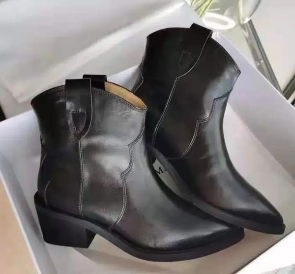 women genuine leather ankle boots new isabel dewina suede black fashion pop marant cowboy boots western style shoes
women genuine leather ankle boots new isabel dewina suede black fashion pop marant cowboy boots western style shoes