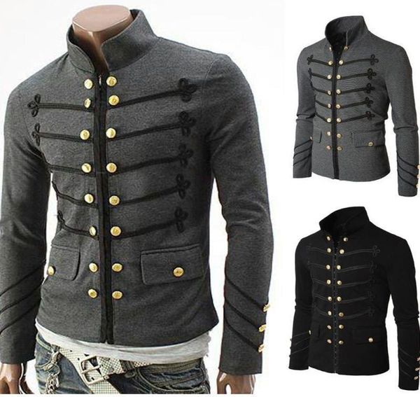 men039s jackets men vintage military jacket with embroidered buttons solid color retro uniform knit cardigan long sleeve co1677134, Black;brown
men039s jackets men vintage military jacket with embroidered buttons solid color retro uniform knit cardigan long sleeve co1677134, Black;brown