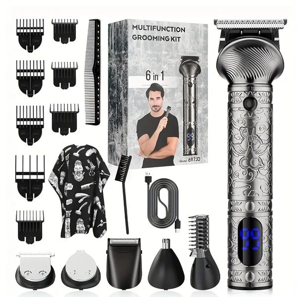 multifunctional 6 in 1 hair clippers for men professional hair cutting grooming kit cordless rechargeable men's hair trimmer set for be
multifunctional 6 in 1 hair clippers for men professional hair cutting grooming kit cordless rechargeable men's hair trimmer set for be