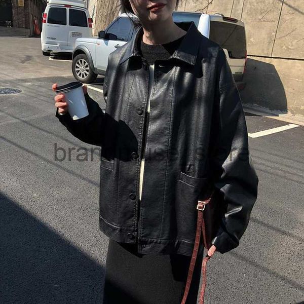 women's jackets black winter leather jacket women korean loose thin moto jacket female 2021 autumn fashion streetwear lady outerwear bi, Black;brown
women's jackets black winter leather jacket women korean loose thin moto jacket female 2021 autumn fashion streetwear lady outerwear bi, Black;brown