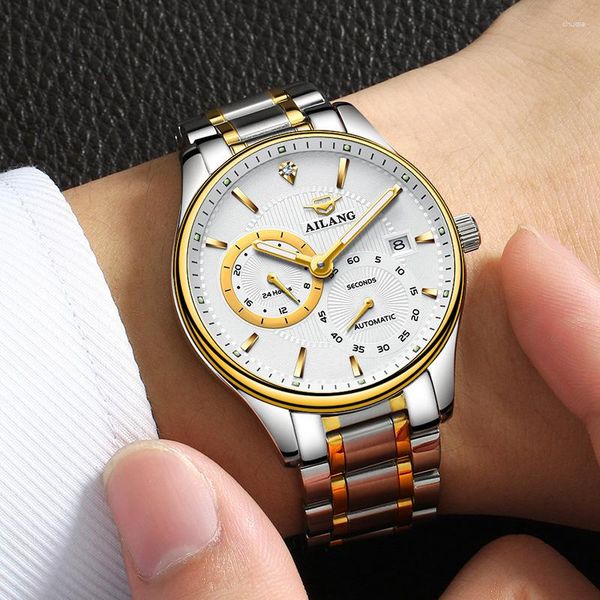 ailang luxury wristwatches mens business watch 2023 design fashion men stainless steel strap 30m waterproof reloj hombre 2007, Slivery;black
ailang luxury wristwatches mens business watch 2023 design fashion men stainless steel strap 30m waterproof reloj hombre 2007, Slivery;black