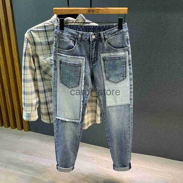 men's jeans y2k men's jeans multiple pockets stitching patch fashion retro street personality designer chic denim trousers male je, Blue
men's jeans y2k men's jeans multiple pockets stitching patch fashion retro street personality designer chic denim trousers male je, Blue