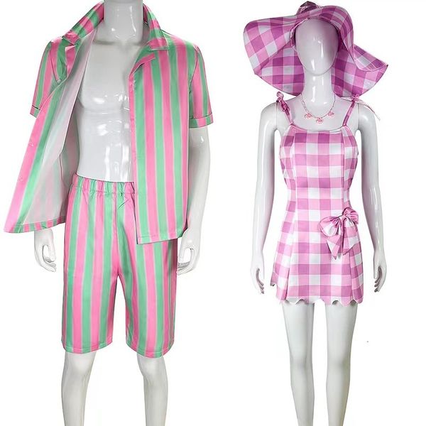 cosplay movie barbi pink plaid slip sleeveless dress for woman men striped shorts shirt suit ken ryan gosling halloween cosplay costume 2308, Blue
cosplay movie barbi pink plaid slip sleeveless dress for woman men striped shorts shirt suit ken ryan gosling halloween cosplay costume 2308, Blue