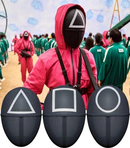 tv squid game black mask cosplay round six square circle triangle plastic helmet masks halloween masquerade party costume props3860479, Silver
tv squid game black mask cosplay round six square circle triangle plastic helmet masks halloween masquerade party costume props3860479, Silver