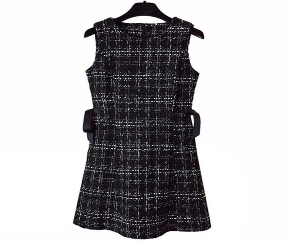 perhaps u tweed dress elegant side bow aline dresses black plaid sleeveless summer o neck mini dress d08454530092, Black;gray
perhaps u tweed dress elegant side bow aline dresses black plaid sleeveless summer o neck mini dress d08454530092, Black;gray