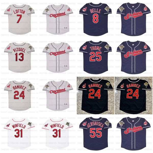1995 ceveland indians world series jersey 7 kenny lofton 8 albert belle 15 sandy alomar 25 jim thome 31 dave winfield 55 orel hershiser 24 m, Blue;black
1995 ceveland indians world series jersey 7 kenny lofton 8 albert belle 15 sandy alomar 25 jim thome 31 dave winfield 55 orel hershiser 24 m, Blue;black