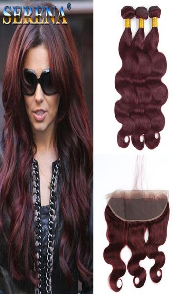 9a brazilian burgundy hair with lace frontal closure 13x4 ear to ear body wave 99j wine red human hair bundles with full frontal9284539, Black;brown
9a brazilian burgundy hair with lace frontal closure 13x4 ear to ear body wave 99j wine red human hair bundles with full frontal9284539, Black;brown