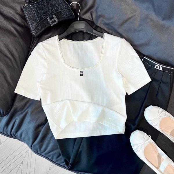 23ss new womens t shirt large u-neck shirt designer t shirt embroidery letter graphic tee gentle casual pullover short sleeved t-shirt, White
23ss new womens t shirt large u-neck shirt designer t shirt embroidery letter graphic tee gentle casual pullover short sleeved t-shirt, White