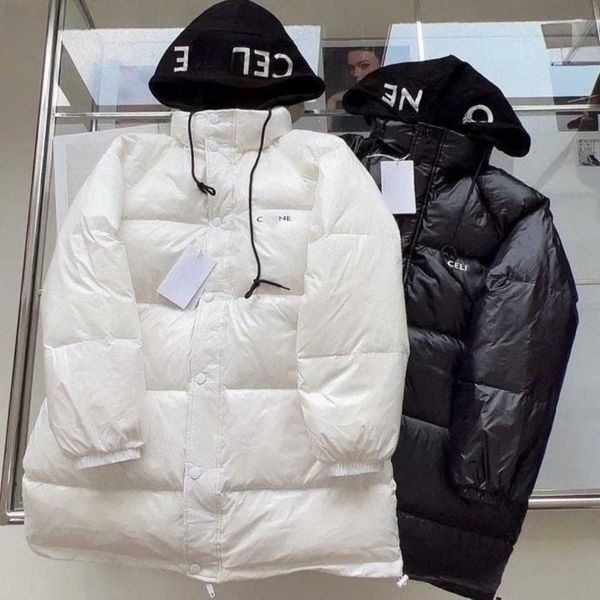designer jacket autumn/winter new hooded down cotton coat women's mid length versatile style warm and simple top, Black
designer jacket autumn/winter new hooded down cotton coat women's mid length versatile style warm and simple top, Black