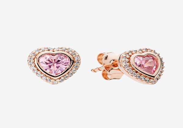 fashion rose gold plated love heart stud earring sparkling wedding gift with original box for real 925 silver earrings7493016
fashion rose gold plated love heart stud earring sparkling wedding gift with original box for real 925 silver earrings7493016