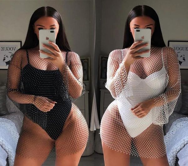 stage wear fantoye new crystal diamond bodycon dress women hollow out mini summer fishnet mesh beach party vestidos4733984, Black;red
stage wear fantoye new crystal diamond bodycon dress women hollow out mini summer fishnet mesh beach party vestidos4733984, Black;red