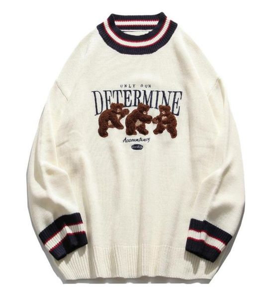 men039s sweaters lacible bear print sweater patchwork men knitted 2021 harajuku pullover oversize hip hop cotton couple unisex5238401, White;black
men039s sweaters lacible bear print sweater patchwork men knitted 2021 harajuku pullover oversize hip hop cotton couple unisex5238401, White;black
