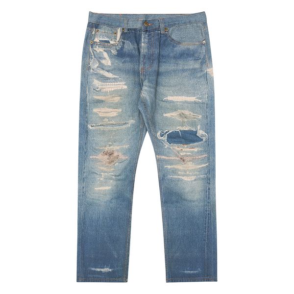 print ripped jeans pants men's suprior hip hop men slim fit straight pant mens high street casual trousers, Black;brown
print ripped jeans pants men's suprior hip hop men slim fit straight pant mens high street casual trousers, Black;brown