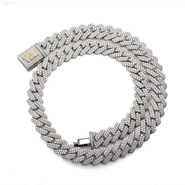 15mm two rows s925 sterling silver custom link iced out prong moissanite cuban chain
15mm two rows s925 sterling silver custom link iced out prong moissanite cuban chain