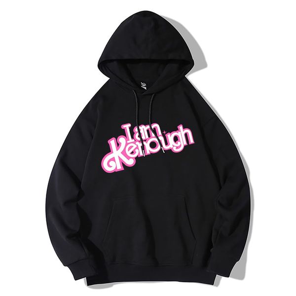 i am kenough hoodie funny saying trendy letter graphic print long sleeve pullover hooded sweatshirt, Black
i am kenough hoodie funny saying trendy letter graphic print long sleeve pullover hooded sweatshirt, Black