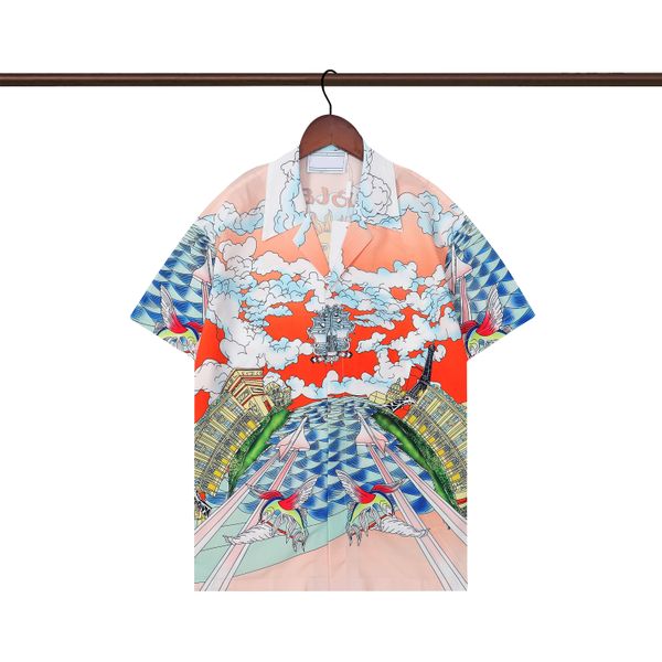 designer shirt summer short sleeve casual button up shirt printed bowling shirt beach style breathable shirt clothing, White;black
designer shirt summer short sleeve casual button up shirt printed bowling shirt beach style breathable shirt clothing, White;black