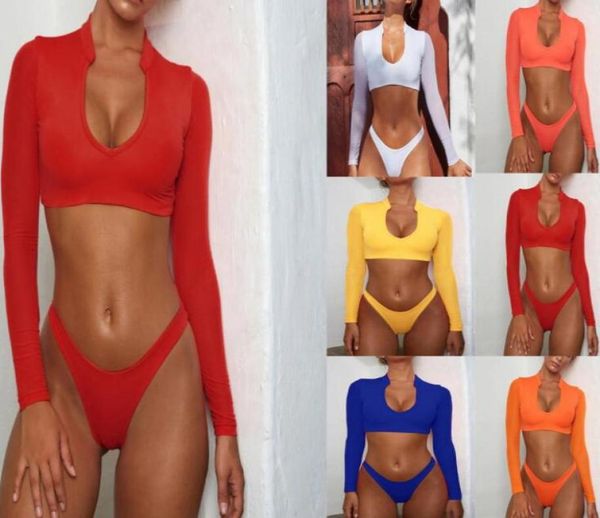 swimwear long sleeve mesh bikini women039s swimwear women high waisted three piece swimsuits bathing suit swimming equipme7205558
swimwear long sleeve mesh bikini women039s swimwear women high waisted three piece swimsuits bathing suit swimming equipme7205558