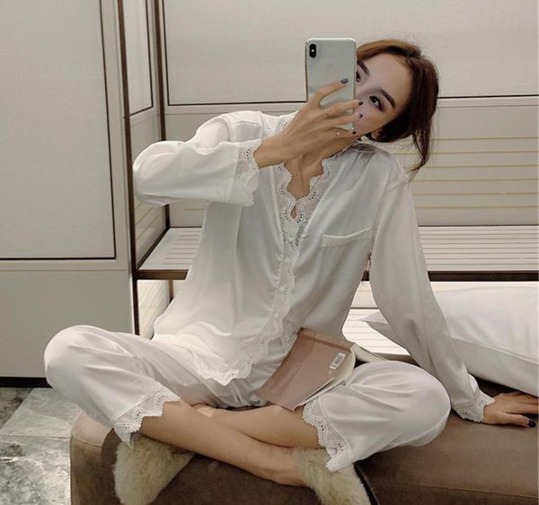 spring pajamas for women sleepwear female long sleeve trousers satin silk nightwear suit pijamas 2 pieceset home pyjama women035699473, Gray
spring pajamas for women sleepwear female long sleeve trousers satin silk nightwear suit pijamas 2 pieceset home pyjama women035699473, Gray