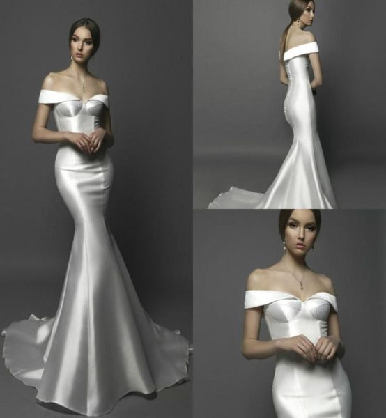 2018 off the shoulder mermaid wedding dresses satin sweep train sleeveless bohemian bridal dress backless plus size wed7280822, White
2018 off the shoulder mermaid wedding dresses satin sweep train sleeveless bohemian bridal dress backless plus size wed7280822, White