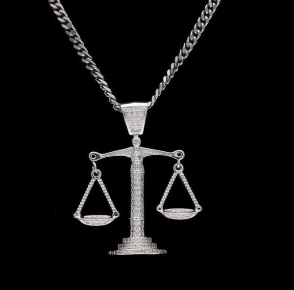 wholeiced out zircon balance libra scale pendant bling charm white gold copper material mens hip hop pendant necklace chain5997478, Silver
wholeiced out zircon balance libra scale pendant bling charm white gold copper material mens hip hop pendant necklace chain5997478, Silver