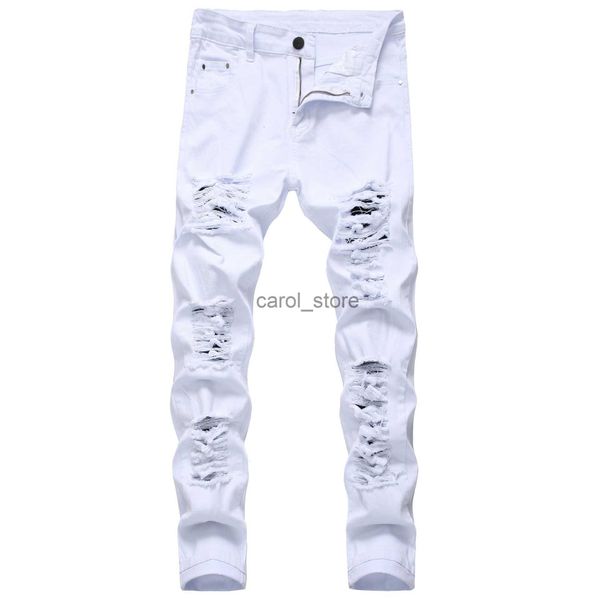 men's jeans new arrival men's cotton ripped hole jeans casual slim skinny white jeans men trousers fashion stretch hip hop denim p, Blue
men's jeans new arrival men's cotton ripped hole jeans casual slim skinny white jeans men trousers fashion stretch hip hop denim p, Blue