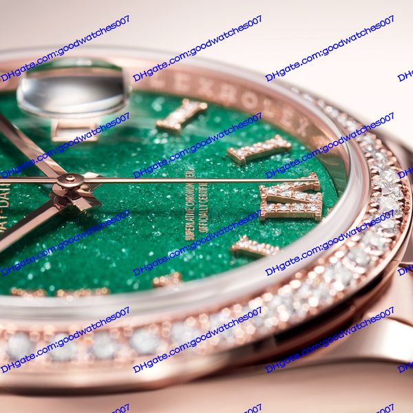 3 colors men wristwatches watches 128345rbr 36mm green dial diamond border bracelet rose gold 2813 movement automatic mechanical m128345rbr-, Slivery;brown
3 colors men wristwatches watches 128345rbr 36mm green dial diamond border bracelet rose gold 2813 movement automatic mechanical m128345rbr-, Slivery;brown