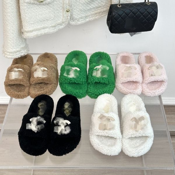 chan c shearling slippers women fur furry plush warm sandal thick bottom interlocking c buckle flat mules furry wool sheepskin slides slip o, Black
chan c shearling slippers women fur furry plush warm sandal thick bottom interlocking c buckle flat mules furry wool sheepskin slides slip o, Black