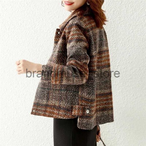 women's jackets short woolen coat 2022 autumn winter coat female fashionable women woolen jacket single-breasted outwear casual casaco, Black;brown
women's jackets short woolen coat 2022 autumn winter coat female fashionable women woolen jacket single-breasted outwear casual casaco, Black;brown