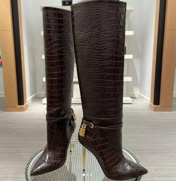 22s luxury designer woman long boot knee boots suede lady booty padlock gold heels pointy toe wedding party dress pumps 35-43, Black
22s luxury designer woman long boot knee boots suede lady booty padlock gold heels pointy toe wedding party dress pumps 35-43, Black